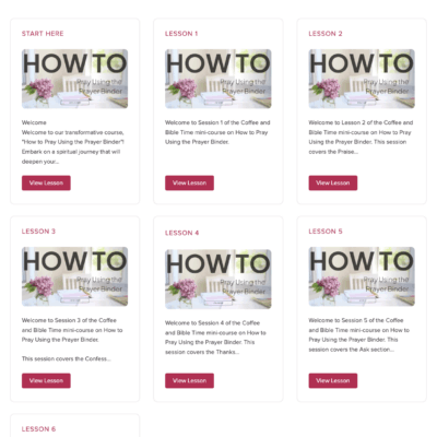 How to Pray Using the Prayer Binder | Digital Course